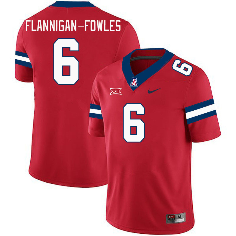 #6 Demetrius Flannigan-Fowles Arizona Wildcats Jerseys Football Stitched-Cardinal